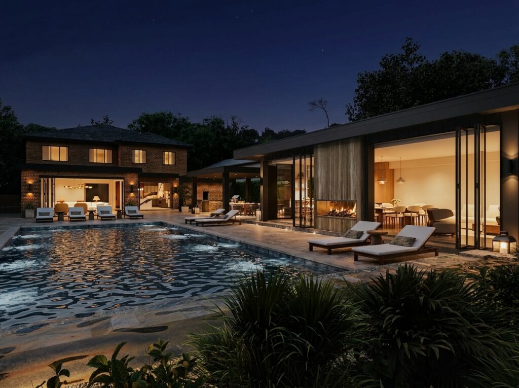 Kleinberg backyard outdoor living room