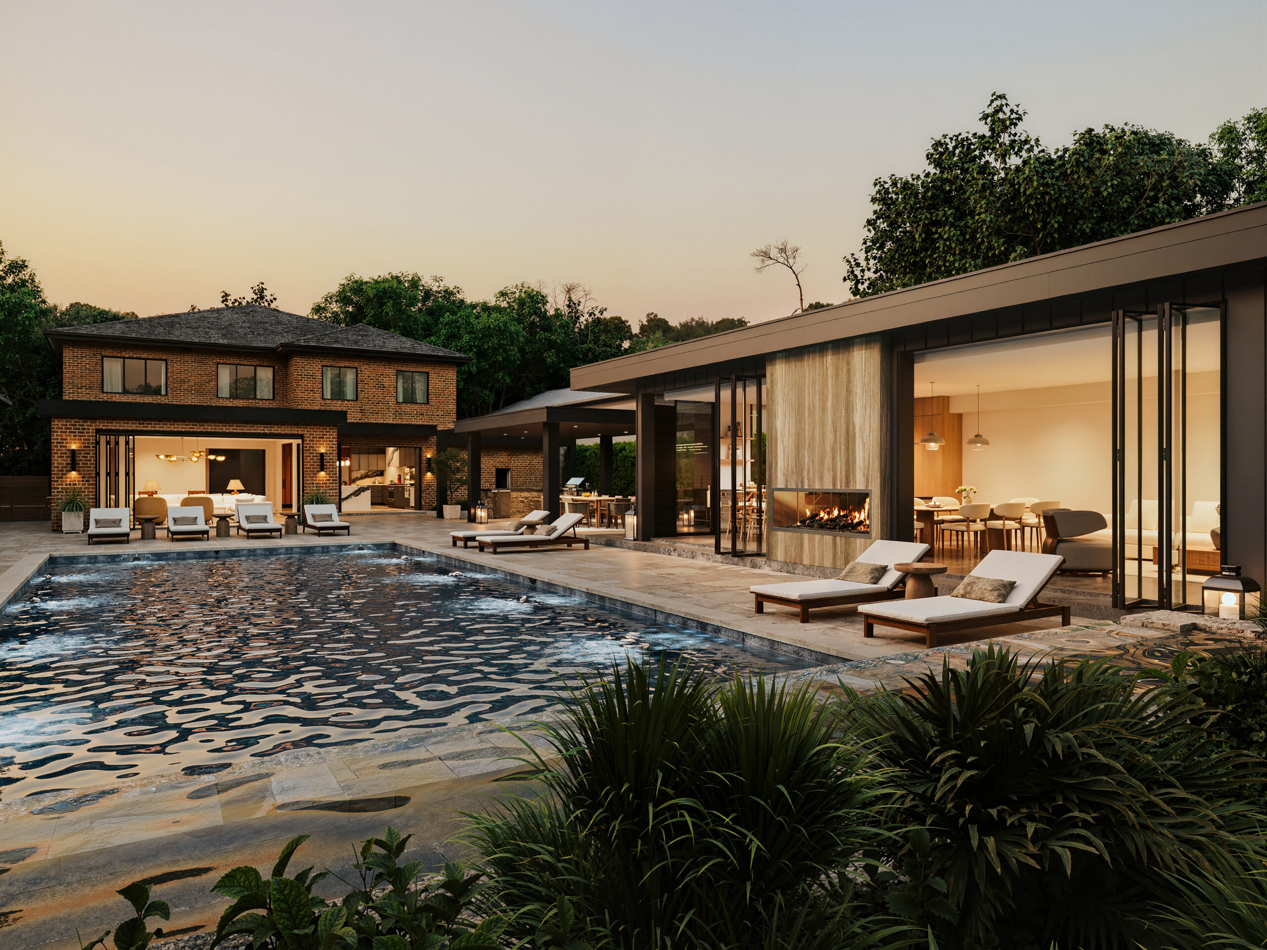 Kleinberg backyard outdoor living room 1