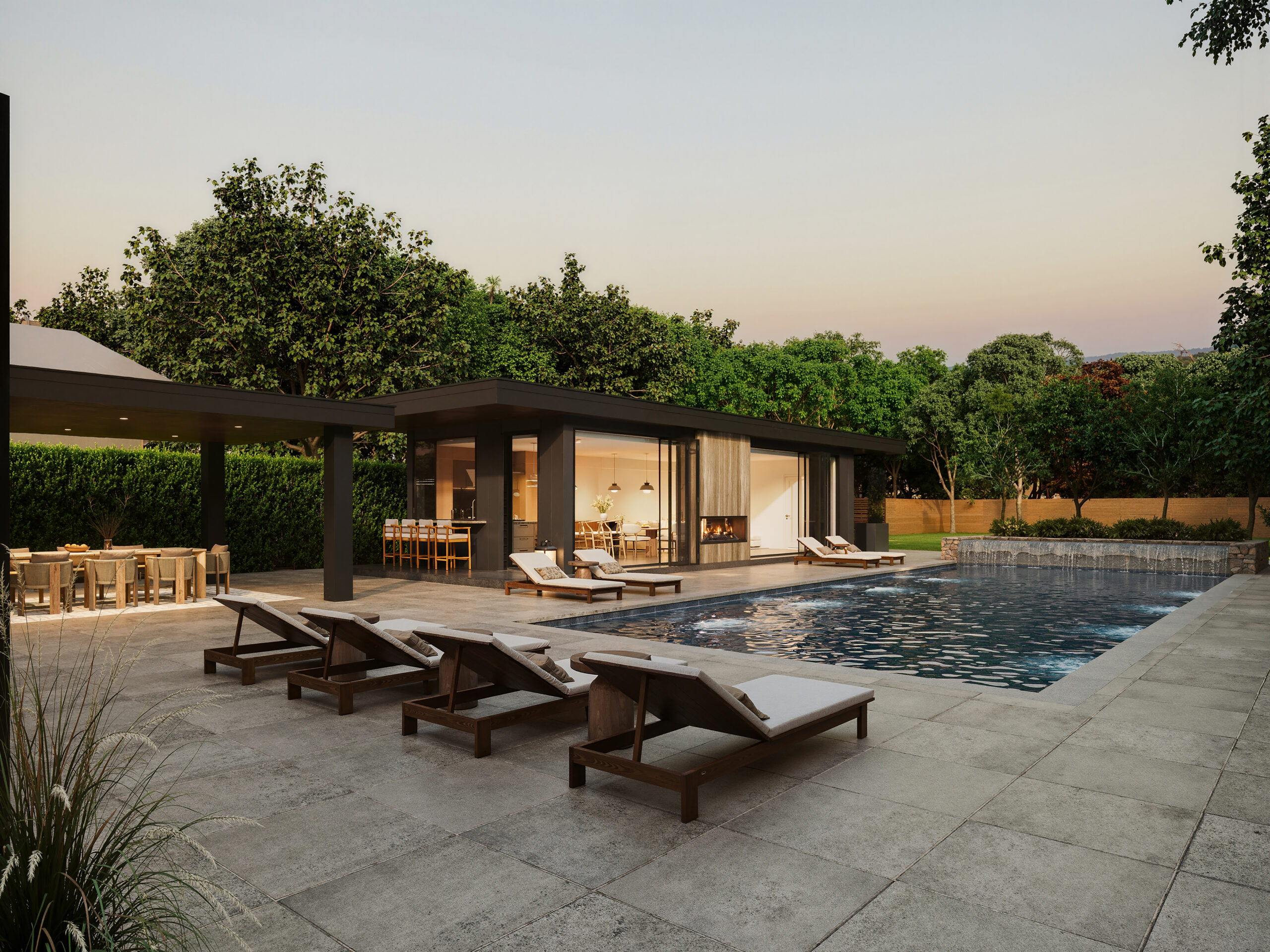 Kleinberg backyard outdoor living room 2
